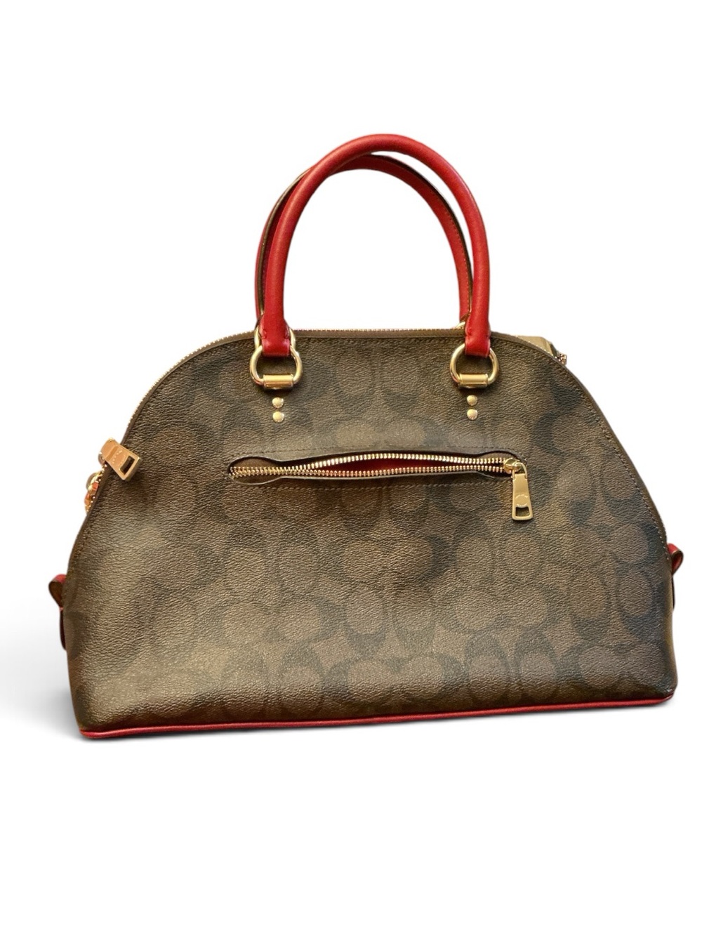 Coach Katy Satchel in Signature Canvas - Picture 3 of 5